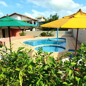  Casa de Férias Branca Tropical Brasil Residencial- Taperapuan Brasil